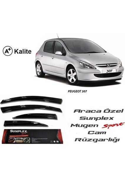 Peugeot 307 4 Lü Sunplex Cam Rüzgarlıgı