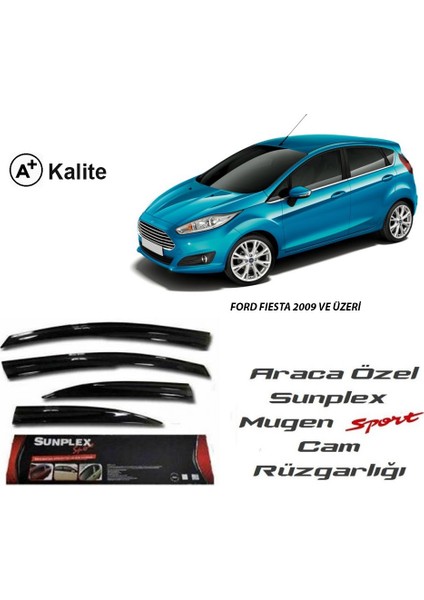 Ford Fiesta 2009 Ve Sonrası 4 Lü Sunplex Cam Rüzgarlıgı