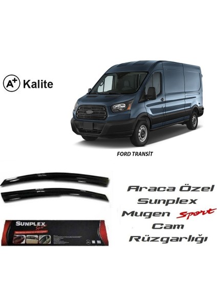 Ford Transit Sunplex Mugen Tip 2'Li Cam Rüzgarlığı