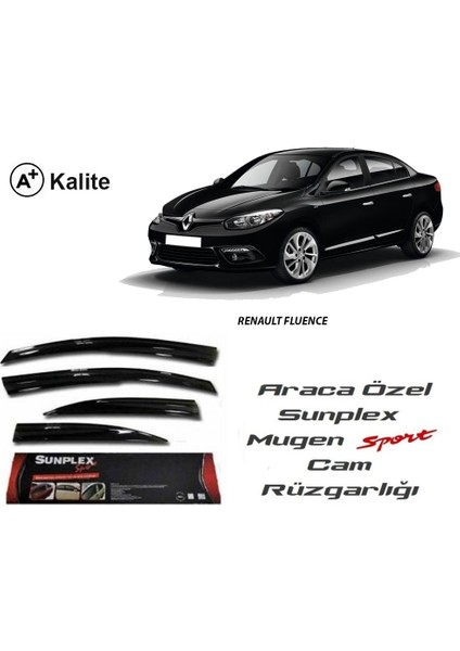 Renault Fluance Sunplex Mugen Tip 4'Lü Cam Rüzgarlığı