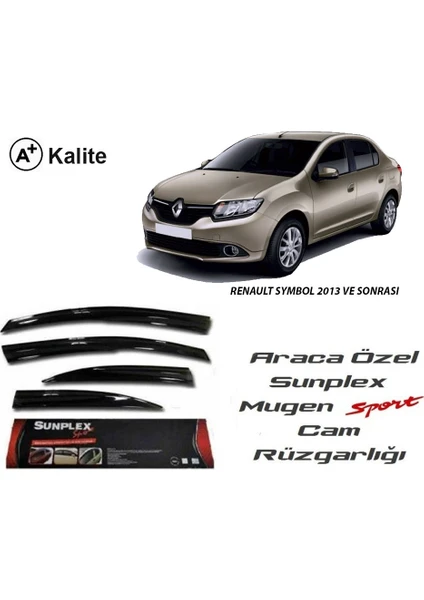 Renault Symbol 2013 Ve Sonrası Sunplex Mugen Tip 4'Lü Cam Rüzgarlığı