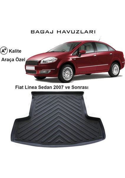 Fiat Linea Sedan 2007 Ve Sonrası 3D Bagaj Havuzu