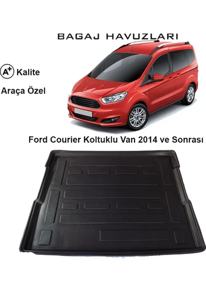 Ford Courier Koltuklu Van 2014 Ve Sonrası 3D Bagaj Havuzu