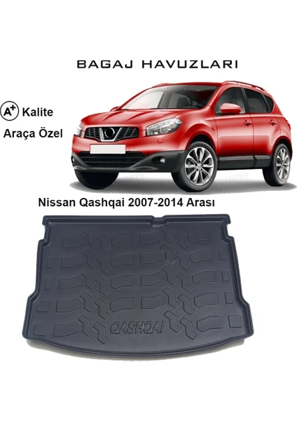 Nissan Qashqai 2007 Ve 2014 Arası 3D Bagaj Havuzu