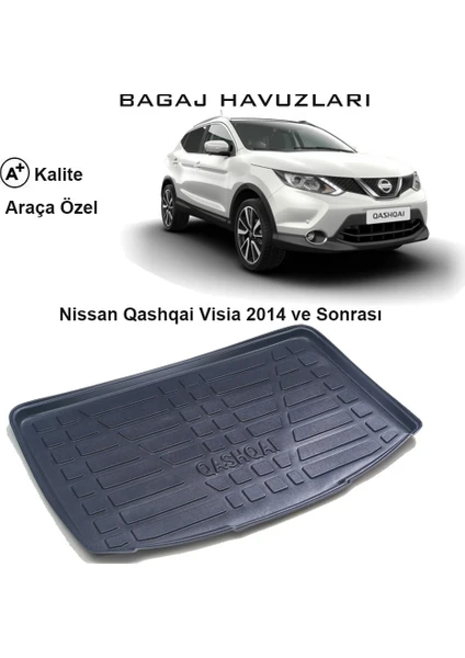 Nissan Qashqai Visia 2014 Ve Sonrası 3D Bagaj Havuzu