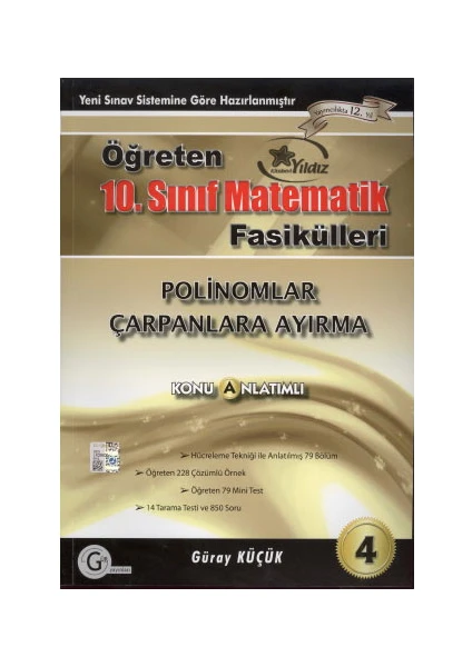 Gür Yayınları 10.Sınıf Matematik Fasikülleri Polinomlar Çarpanlara Ayırma