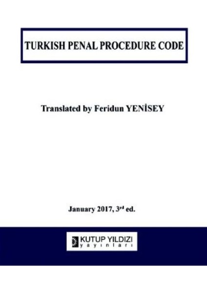 Turkish Penal Procedure Code