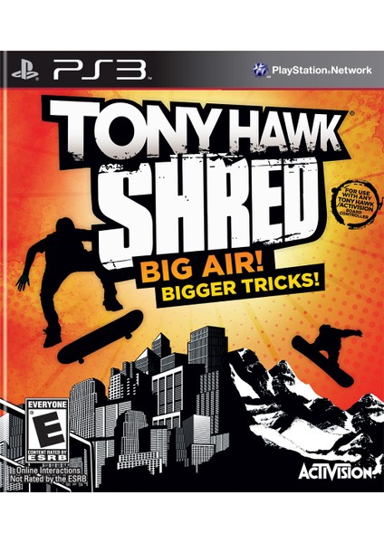 Tony Hawk Shred Big Air Bigger Tricks Ps3