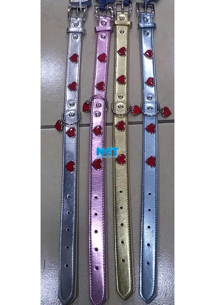 Deri Boyun Kalp Desenli Tasma 62 X 2.6Cm