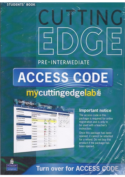 Cuttıng Edge Pre-Intermediate Access Code Students Book