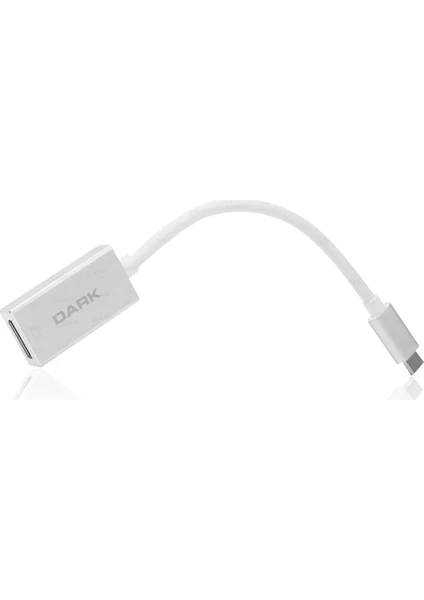 DARK DK-AC-U31XDP TYPE-C - DISPLAYPORT ÇEVİRİCİ ADAPTÖR ALÜMİNYUM