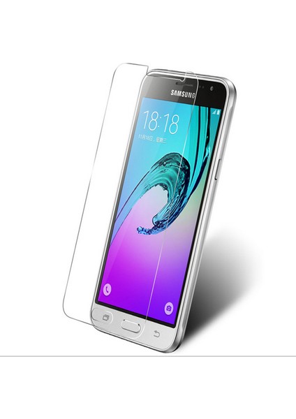 Samsung Galaxy J3 2016 Ultra İnce Silikon Kılıf+Tempered Glass