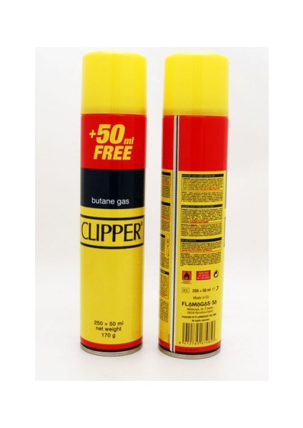 Clıpper 250+50 Ml 170 Gr Çakmak Gazı
