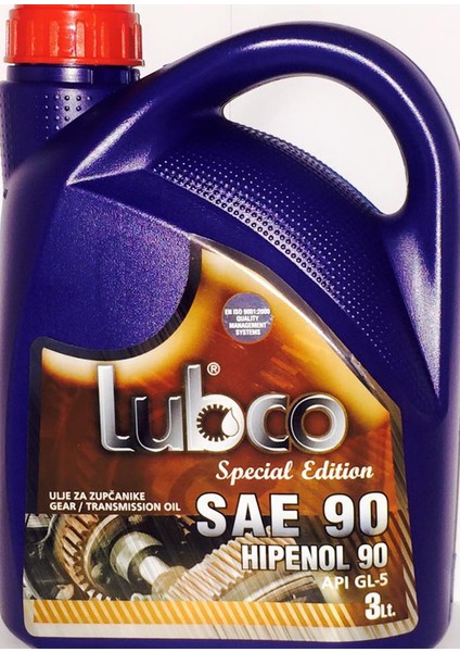 90 Numara Asansör Dişli Yağı 3 Lt