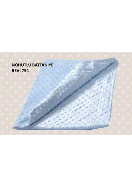 Bebek Nohutlu Battaniye Mavi