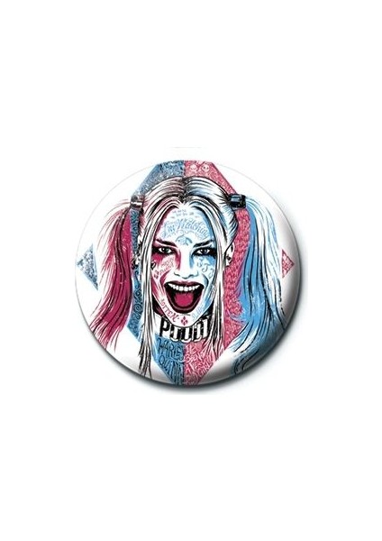Rozet Suicide Squad Harley Quinn Tattoo