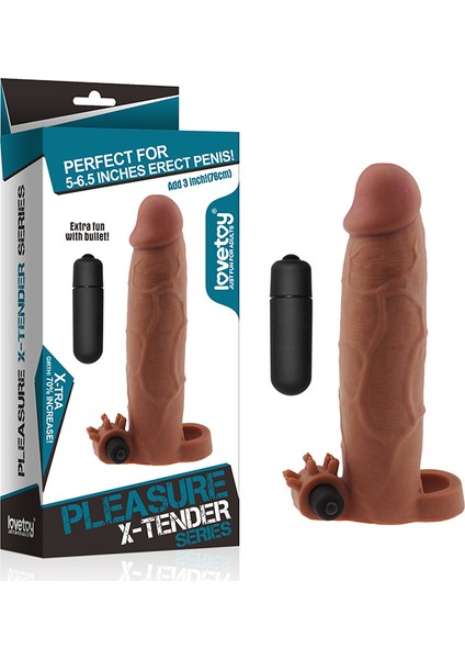 Lovetoymuck X-Tender Titreşimli Penis Kılıfı