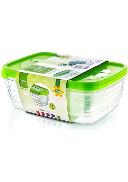 2'li Trend Saklama Kabı 3 lt 21018