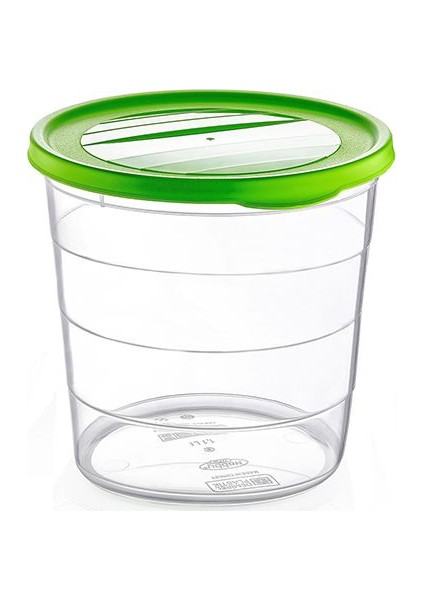 Yuvarlak Trend Saklama Kabı 1100 Ml 6'lı 21043