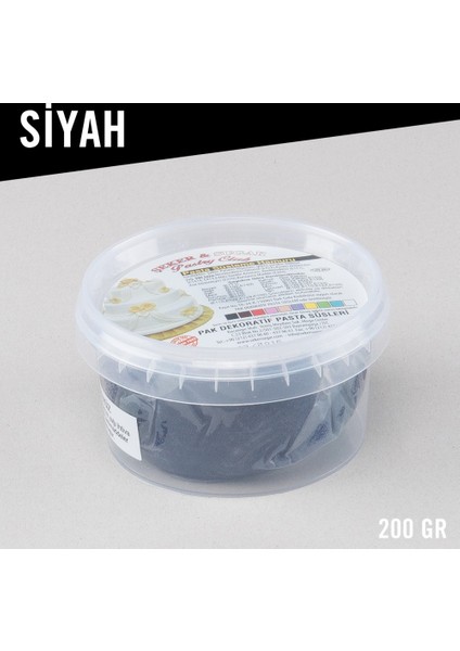 Şeker Sugar Siyah Şeker Hamuru (200 gr)