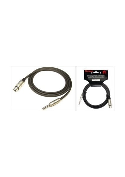 Mp-482Pr-3Mt Mikrofon Kablosu 24Awg, Xlr F - 1/4'' Mono Plug