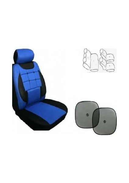 Koltuk Kılıfı Seti Ön- Arka Komple Takım Yan Cam Perde Hediyeli Skoda Felicia