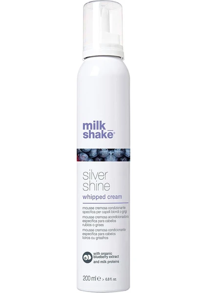 Milk Shake Silver Shine Whipped Cream Köpük 200Ml- Sarı ve Beyaz Saçlar İçin