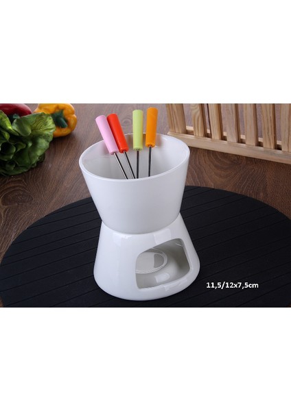 Porselen Porselen Fondü Seti