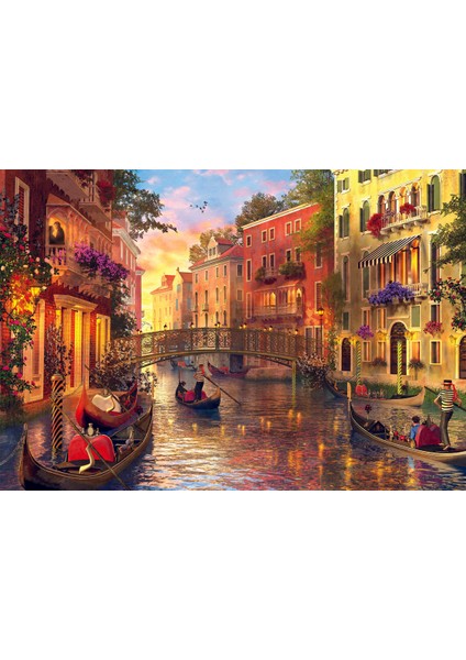 Sunset in Venice 1500 Parça Puzzle