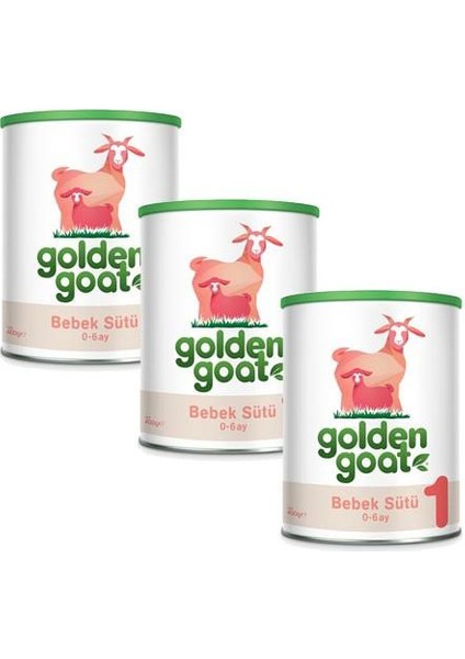 Golden Goat 1 Keçi Sütü Bazlı Bebek Sütü 400 gr - 3'lü