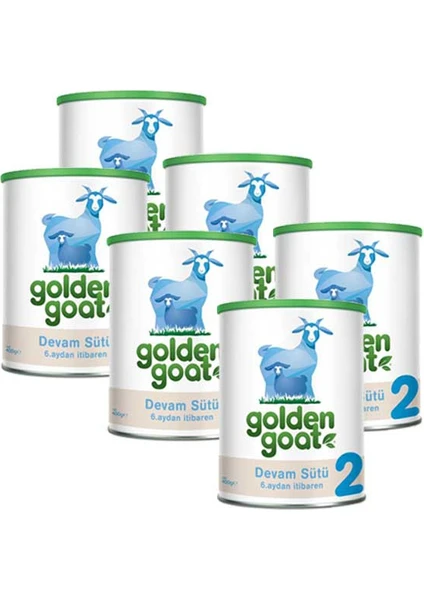 Golden Goat 2 Keçi Sütü Bazlı Devam Sütü 400 gr - 6'lı