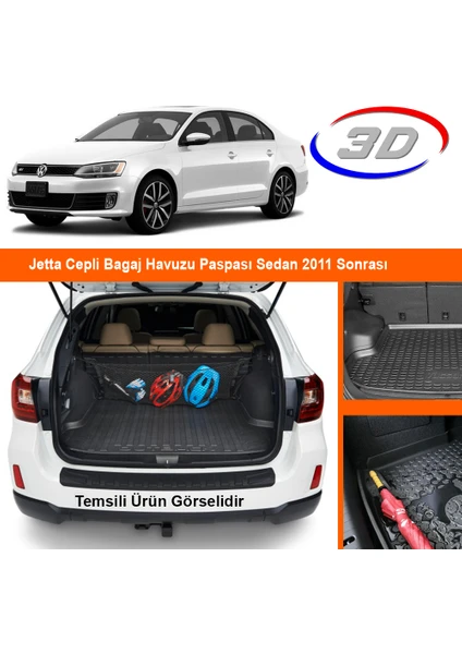 Jetta Cepli Bagaj Havuzu Paspası Sedan 2011 Sonrası