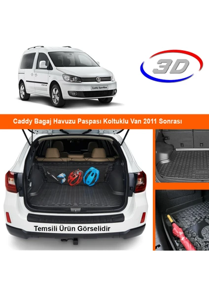 Caddy Bagaj Havuzu Paspası Koltuklu Van 2011 Sonrası