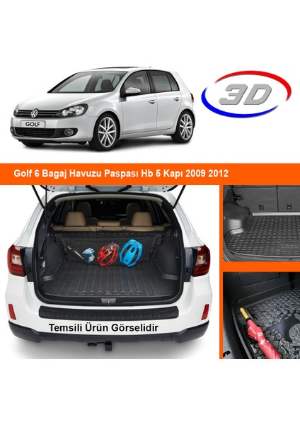 Golf 6 Bagaj Havuzu Paspası Hb 5 Kapı 2009 2012