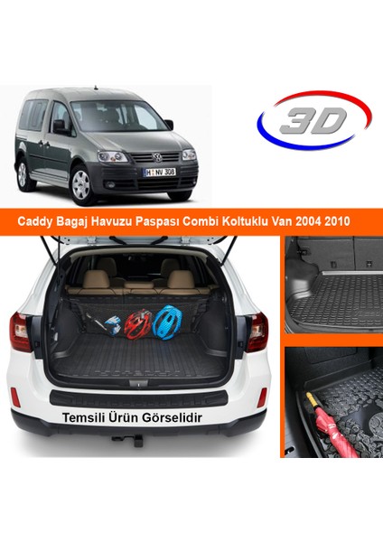 Caddy Bagaj Havuzu Paspası Combi Koltuklu Van 2004 2010