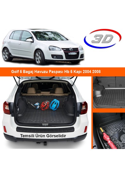 Golf 5 Bagaj Havuzu Paspası Hb 5 Kapı 2004 2008