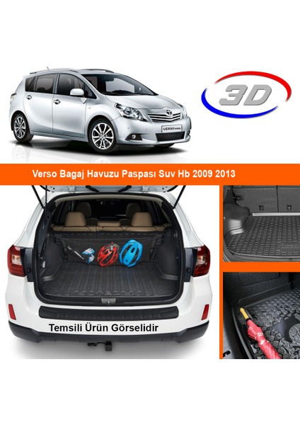 Verso Bagaj Havuzu Paspası Suv Hb 2009 2013