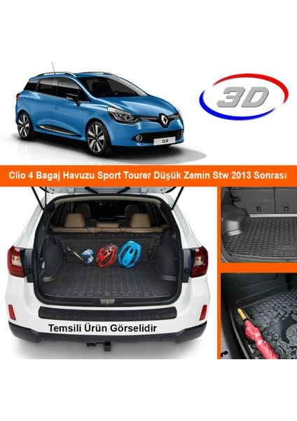 Clio 4 Bagaj Havuzu Sport Tourer Düşük Zemin Stw 2013 Sonrası