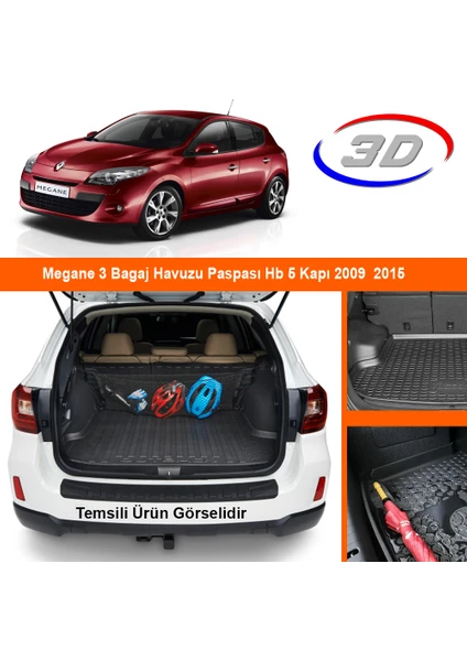 Megane 3 Bagaj Havuzu Paspası Hb 5 Kapı 2009 2015