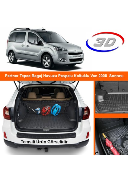 Partner Tepee Bagaj Havuzu Paspası Koltuklu Van 2008 Sonrası