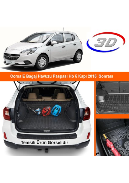 Corsa E Bagaj Havuzu Paspası Hb 5 Kapı 2015 Sonrası