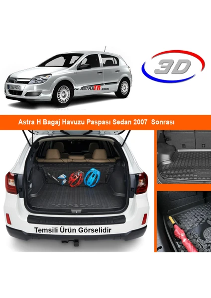 Astra H Bagaj Havuzu Paspası Sedan 2007  Sonrası