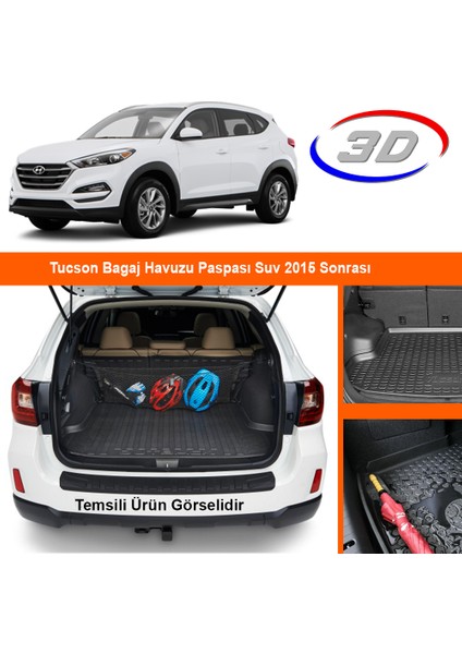 Tucson Bagaj Havuzu Paspası Suv 2015 Sonrası