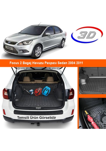 Focus 2 Bagaj Havuzu Paspası Sedan 2004 2011