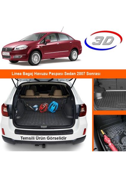 Linea Bagaj Havuzu Paspası Sedan 2007 Sonrası