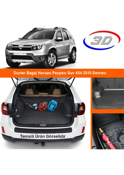 Duster Bagaj Havuzu Paspası Suv 4X4 2010 Sonrası