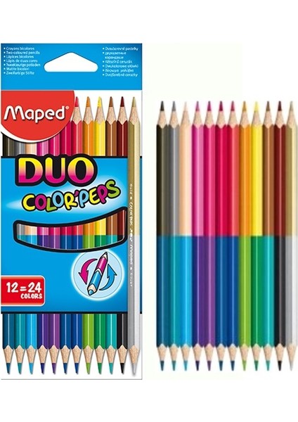 Çift Uçlu Kuru Boya 24 Renk 829600