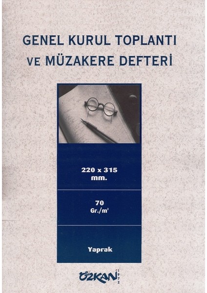 Genel Kurul Toplantı Ve Müzakere Defteri 40 Yp