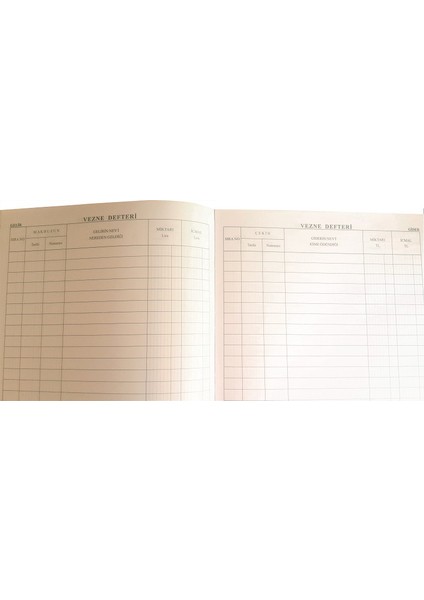 Vezne Gelir Gider Defteri Ciltli 96 Yaprak