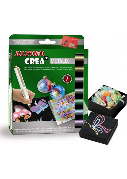 Crea Metalik Keçeli Kalem 7 Li Ar-134